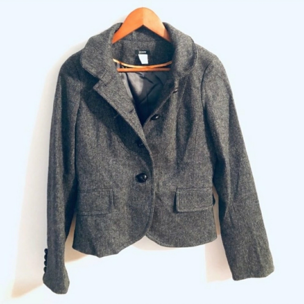 J Crew 100% wool blazer jacket Size 2